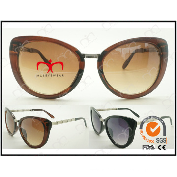 Новый дизайн UV400 Plastci Солнцезащитные очки с формой бабочки и металлическим украшением (WSP505189)